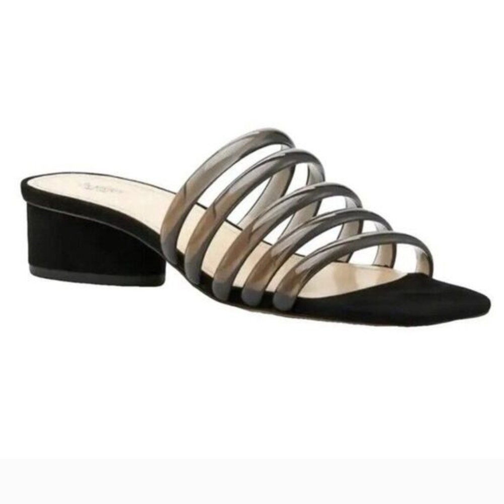 Botkier Black‎ Women's Slide Sandals 7.5 Classy Yani Suede Heels - Picture 10 of 10
